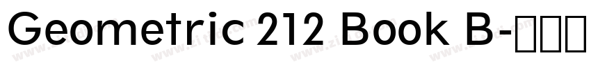 Geometric 212 Book B字体转换